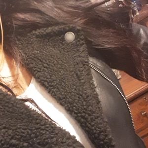 Faux leather  jacket  BCBG  small